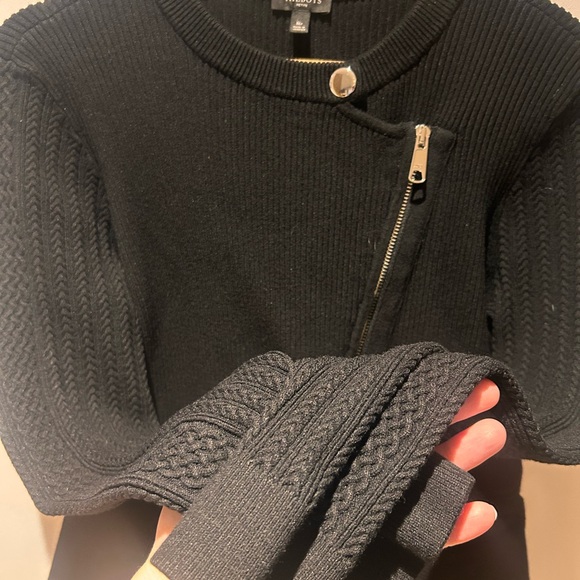 Talbots Black Ribbed Sweater - Picture 3 of 6